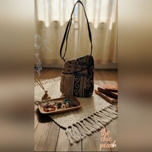 🌿 Erda of Maine Boho Tapestry Crossbody Purse 🌿